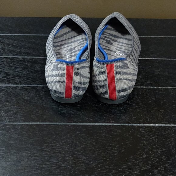 Rothy's The Point Flats In Grey Zebra RETIRED SIZE 7.5 - Picture 5 of 6